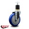 Service Caster 5'' Blue Poly Wheel Swivel 1-7/8'' Expanding Stem Caster SCC-EX20S514-PPUB-BLUE-178 - alternate 3